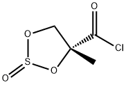 1,3,2-Dioxathiolane-4-carbonyl chloride, 4-methyl-, 2-oxide, (4R)- (9CI) Struktur