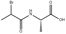 N-(DL-2-bromopropionyl)-DL-alanine Struktur