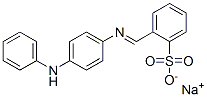 sodium 2-[[[4-(anilino)phenyl]imino]methyl]benzenesulphonate  Struktur