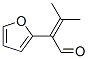 2-(2-Furanyl)-3-methyl-2-butenal Struktur