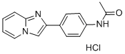 2-(p-Acetamidophenyl)imidazo(1,2-a)pyridineHCl Struktur