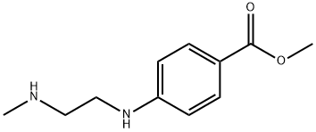 Benzoic acid, 4-[[2-(methylamino)ethyl]amino]-, methyl ester (9CI) Struktur