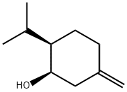 Cyclohexanol, 5-methylene-2-(1-methylethyl)-, (1R,2R)- (9CI) Struktur