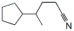 Cyclopentanebutanenitrile, -gamma--methyl- (9CI) Struktur