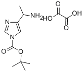 4-(1-AMINO-ETHYL)-IMIDAZOLE-1-CARBOXYLIC ACID TERT-BUTYL ESTER Struktur