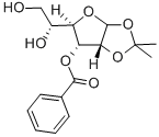 1,2-O-ISOPROPYLIDENE-3-O-BENZOYL-D-ALLOFURANOSE Struktur