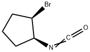 Cyclopentane, 1-bromo-2-isocyanato-, cis- (9CI) Struktur