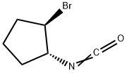 Cyclopentane, 1-bromo-2-isocyanato-, trans- (9CI) Struktur