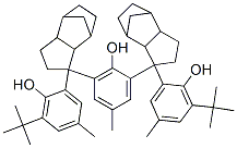 Phenol, 2,6-bis[[3-(1,1-dimethylethyl) -2-hydroxy-5-methylphenyl]octahydro-4,7-methano -1H-indenyl]-4-methyl- Struktur