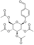 4'-FORMYLPHENYL 2,3,4,6-TETRA-O-ACETYL-BETA-D-GLUCOPYRANOSIDE Struktur