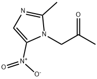 1-(2-methyl-5-nitro-imidazol-1-yl)propan-2-one Struktur