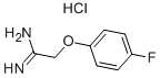 2-(4-FLUOROPHENOXY)-1-IMINO-1-ETHANAMINIUM CHLORIDE Struktur