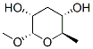 (2S,3R,5S,6R)-2-methoxy-6-methyl-oxane-3,5-diol Struktur