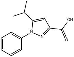 1-(PHENYL)-5-ISOPROPYL-1H-PYRAZOLE-3-CARBOXYLIC ACID Struktur