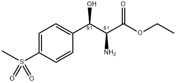 3-(4-(METHYLSULFONYL)PHENYL)SERINE ETHYL ESTER Struktur