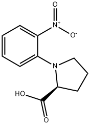 N-(2-Nitrophenyl)-L-proline Struktur