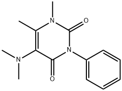 5-(Dimethylamino)-1,6-dimethyl-3-phenylpyrimidine-2,4(1H,3H)-dione Struktur