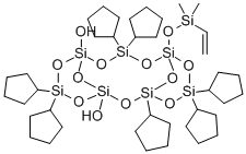 (DIMETHYLVINYLSILYLOXY)HEPTACYCLOPENT& Struktur