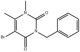 3-Benzyl-5-bromo-1,6-dimethyluracil Struktur