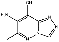 4-amino-3-methyl-1,2,7,8-tetrazabicyclo[4.3.0]nona-3,6,8-trien-5-one Struktur