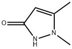 2,3-Dimethyl-3-pyrazolin-5-one Struktur