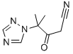 4-METHYL-3-OXO-4-(1H-1,2,4-TRIAZOL-1-YL)PENTANENITRILE Struktur