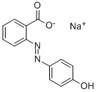 sodium 2-[(4-hydroxyphenyl)azo]benzoate Struktur