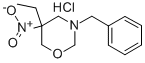 3-Benzyl-5-ethyl-5-nitrotetrahydro-2H-1,3-oxazine hydrochloride Struktur