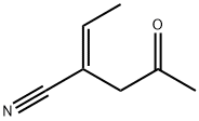 Pentanenitrile, 2-ethylidene-4-oxo-, (2E)- (9CI) Struktur