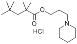 3-Piperidinopropyl 2,2,4,4-tetramethylvalerate hydrochloride Struktur