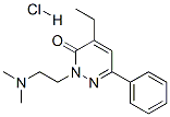 2-(2-dimethylaminoethyl)-4-ethyl-6-phenyl-pyridazin-3-one hydrochlorid e Struktur