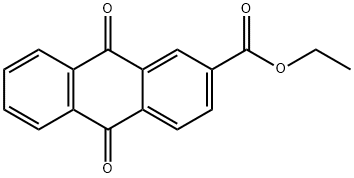 9,10-Dioxoanthracene-2-carboxylic acid ethyl ester Struktur