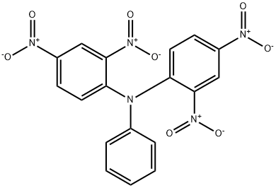 Benzenamine, N-(2,4-dinitrophenyl)-2,4-dinitro-N-phenyl- Struktur