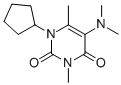 1-Cyclopentyl-5-(dimethylamino)-3,6-dimethylpyrimidine-2,4(1H,3H)-dione Struktur