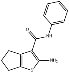 2-AMINO-N-PHENYL-5,6-DIHYDRO-4H-CYCLOPENTA[B]THIOPHENE-3-CARBOXAMIDE Struktur