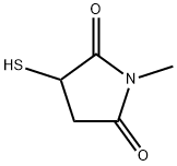 2,5-Pyrrolidinedione, 3-mercapto-1-methyl- (9CI) Struktur