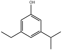 Phenol, 3-ethyl-5-(1-methylethyl)- (9CI) Struktur