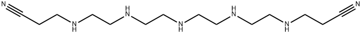 4,7,10,13,16-pentaazanonadecanedinitrile Struktur