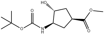 (1R,2R,4S)-N-BOC-1-AMINO-2-HYDROXYCYCLO-PENTANE-4-CARBOXYLIC ACID METHYL ESTER price.