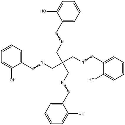 2,2'-[[2,2-bis[[[(2-hydroxyphenyl)methylene]amino]methyl]propane-1,3-diyl]bis(nitrilomethylidyne)]bisphenol Struktur