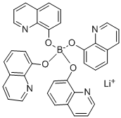 LITHIUM TETRA(8-HYDROXYQUINOLINATO)BORO& Struktur