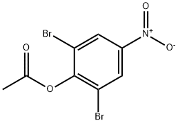 2-Acetoxy-1,3-dibromo-5-nitrobenzene Struktur