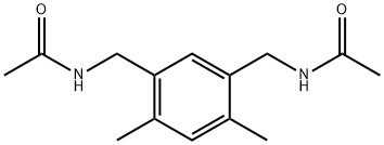 2,4-BIS(ACETYLAMINOMETHYL)-1,5-DIMETHYLBENZENE Struktur