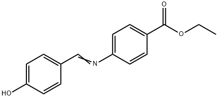 4-[(4-Hydroxybenzylidene)amino]benzoic acid ethyl ester Struktur