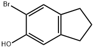 6-broMo-2,3-dihydro-1H-inden-5-ol Struktur