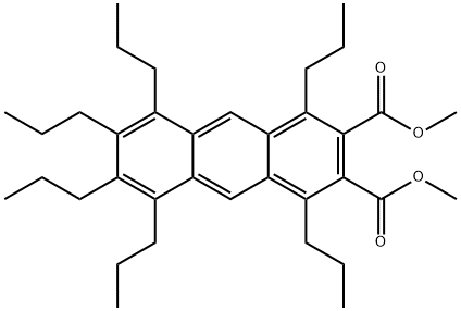 DIMETHYL 1,4,5,6,7,8-HEXAPROPYLNAPHTHACENE-2,3-DICARBOXYLATE Struktur