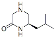 Piperazinone, 6-(2-methylpropyl)-, (6R)- (9CI) Struktur