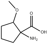 Cyclopentanecarboxylic  acid,  1-amino-2-methoxy- Struktur