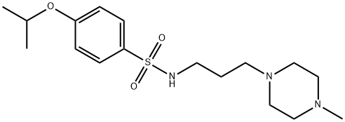 p-Isopropoxy-N-[3-(4-methyl-1-piperazinyl)propyl]benzenesulfonamide Struktur