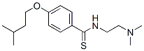 N-[2-(Dimethylamino)ethyl]-p-(isopentyloxy)thiobenzamide Struktur